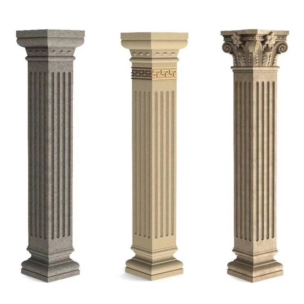 Home Improvement Fence - Cetakan pilar persegi beton plastik ABS,
