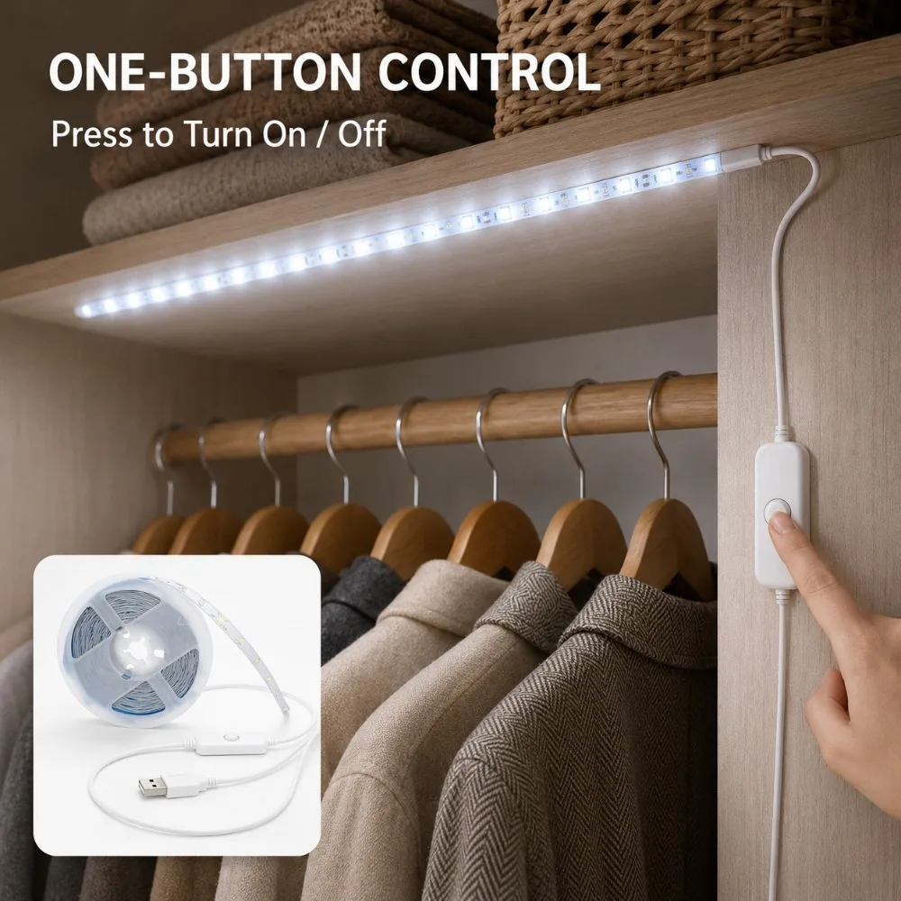 Lampu LED Strip dengan Kontrol - Led Strip Lights ulasan dan harga