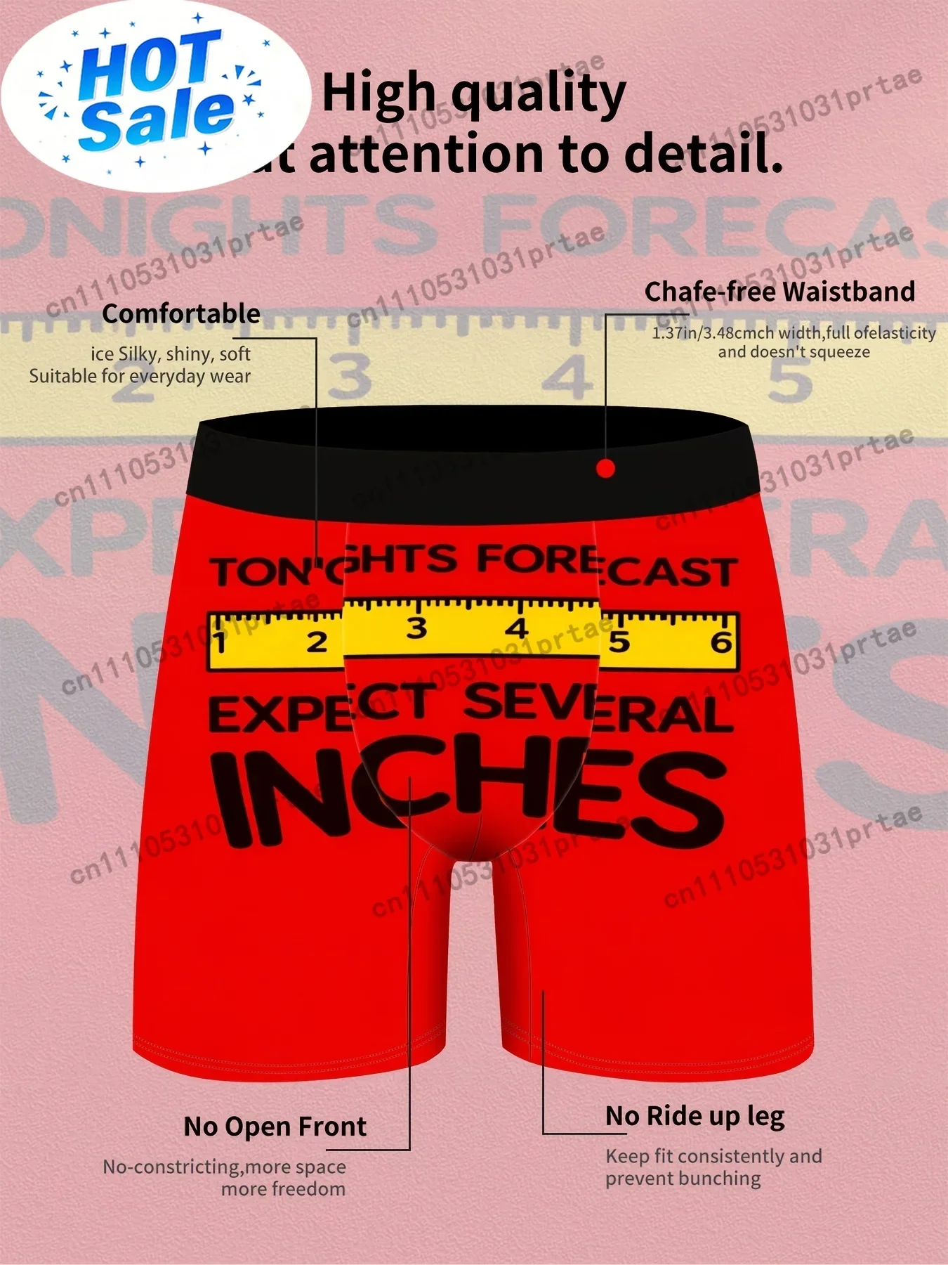 Celana Dalam Pria Motif Metera - Tape Measure ulasan dan harga