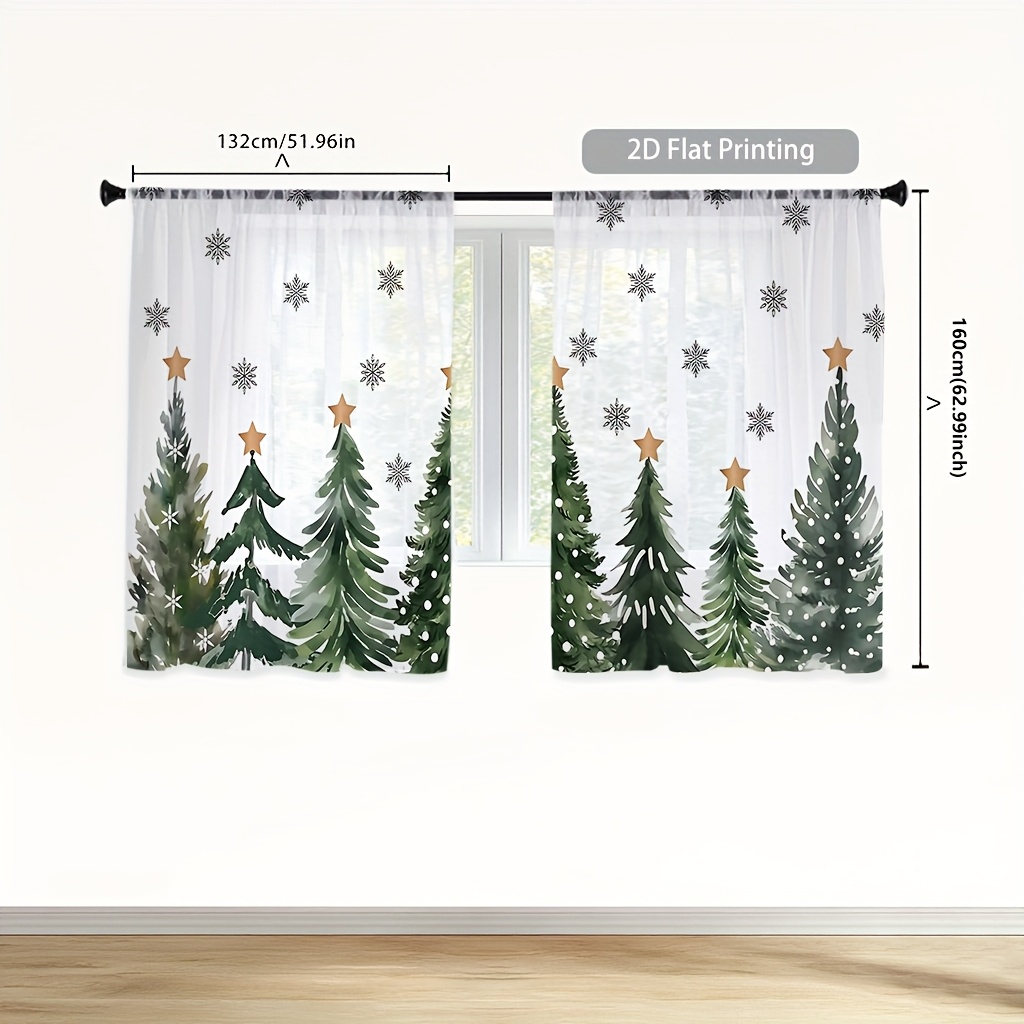 2 buah gorden tipis musim ding - Curtain Rods ulasan dan harga