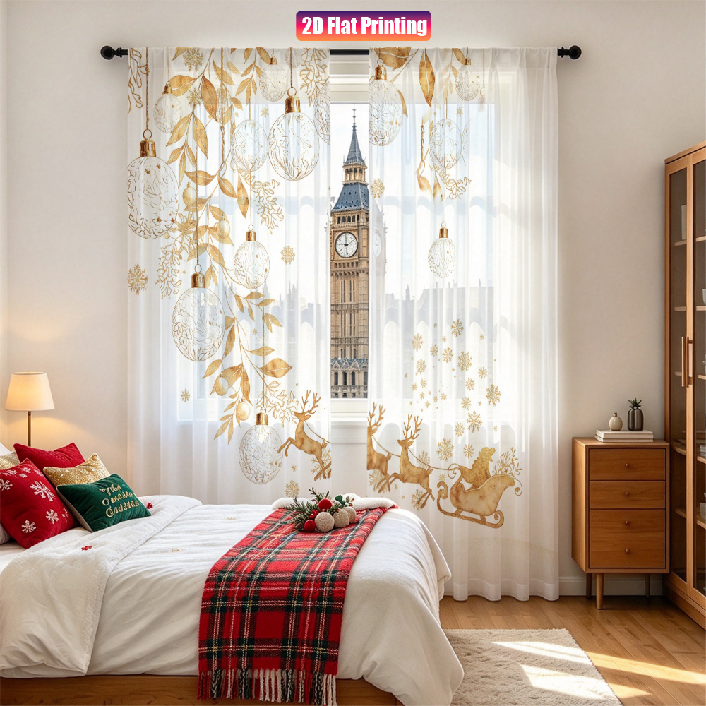 2 buah Tirai Tipis Bertema Nat - Curtain Rods ulasan dan harga