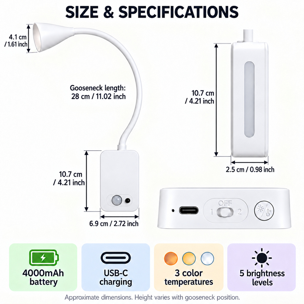 Lampu Baca LED Magnetik Isi Ul - Light Switch ulasan dan harga